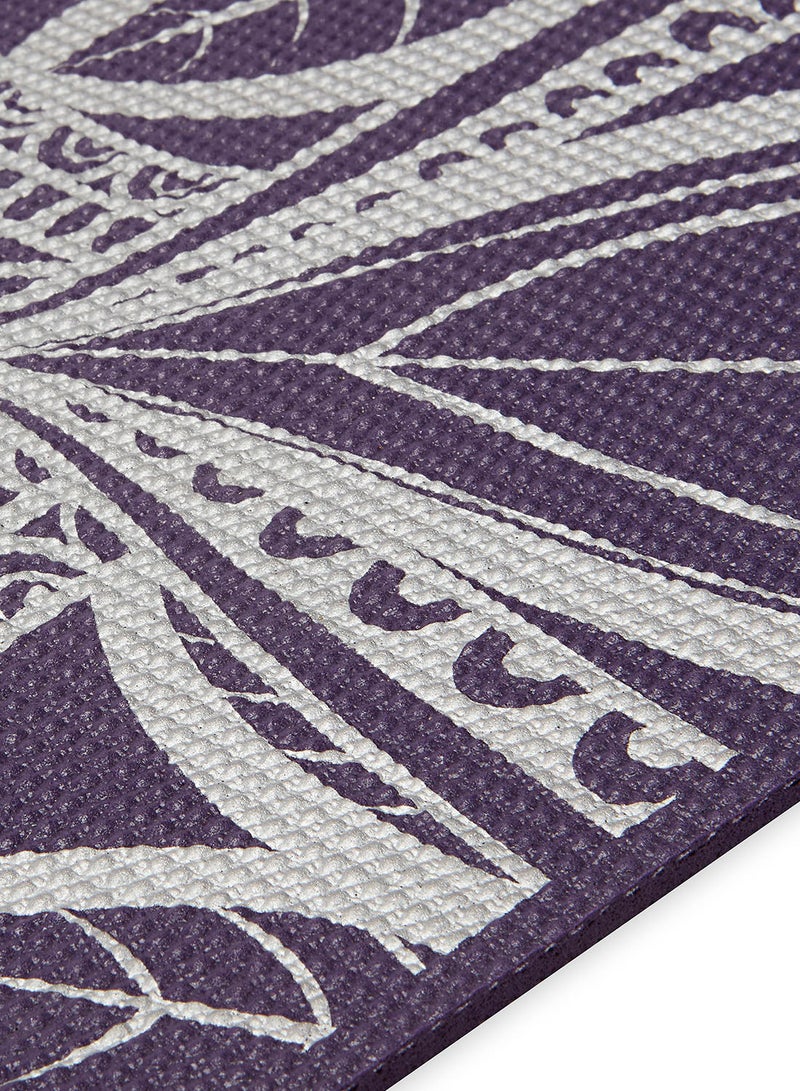 Gaiam Aubrgin Medallion Premium Metallic Yoga Mat – 6 mm Cushioned PVC with Stylish Print - Image 4