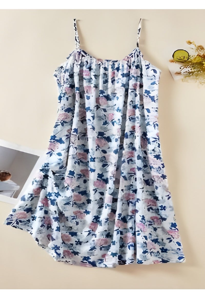 فستان ماكسي نسائي بلا أكمام من الحرير مع طبعة فريدة حصري - أنيق، مريح، قابل للتنفس، كاجوال، فستان طويل أنيق للنساء، مثالي للارتداء اليومي، الحفلات، الخروجات العائلية، إجازات الشاطئ، موضة الصيف، ملابس رائجة