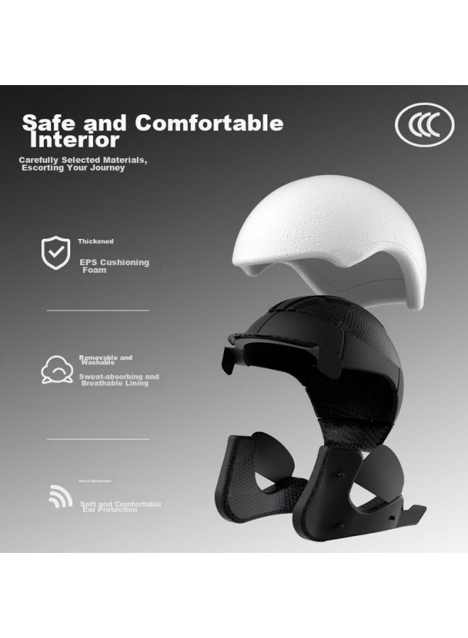 Ad Electric Bicycle Helmet, 3c Certified, Women's Electric Scooter, Dual Visor, Anti-fog, Adult Half Helmet, Men's Motorcycle Safety Helmet, All-season Use, K5 Girl Pink With Clear Visor - Image 3