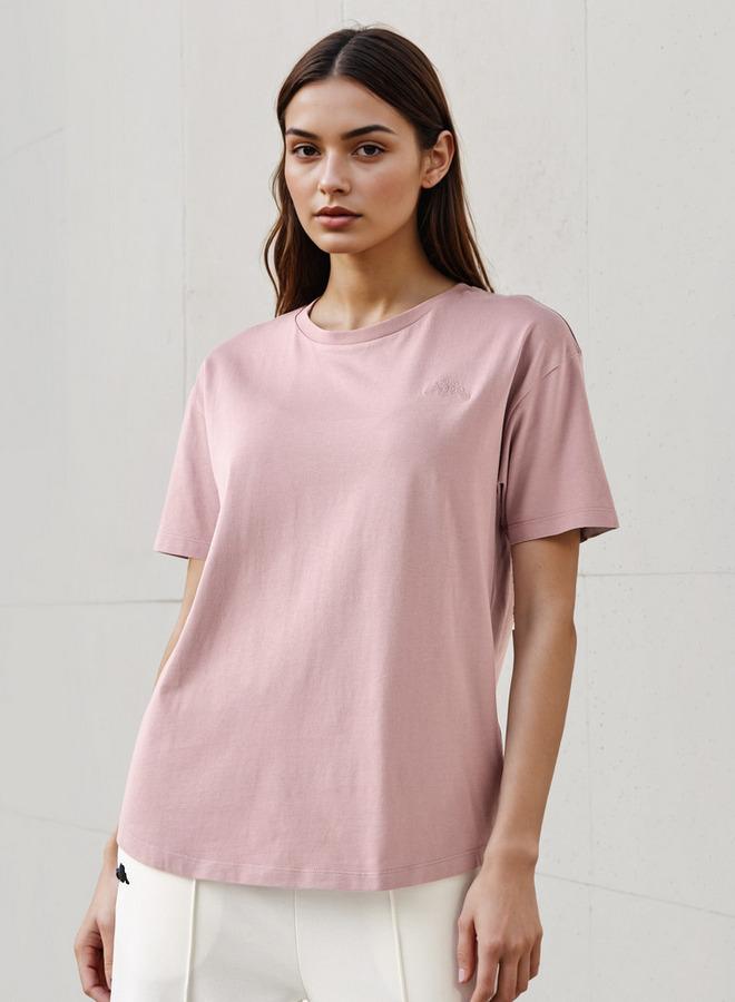 كابا تيشيرت قطن نسائي كابا وردي بقصة عادية - Image 1