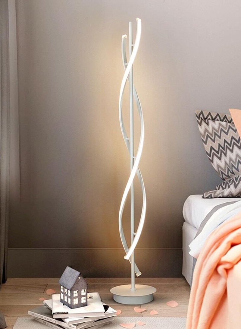 HOCC Creative Spiral LED DNA Floor Lamp White - Image 1