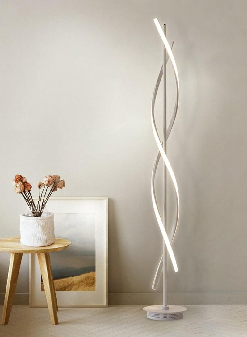 HOCC Creative Spiral LED DNA Floor Lamp White - Image 3