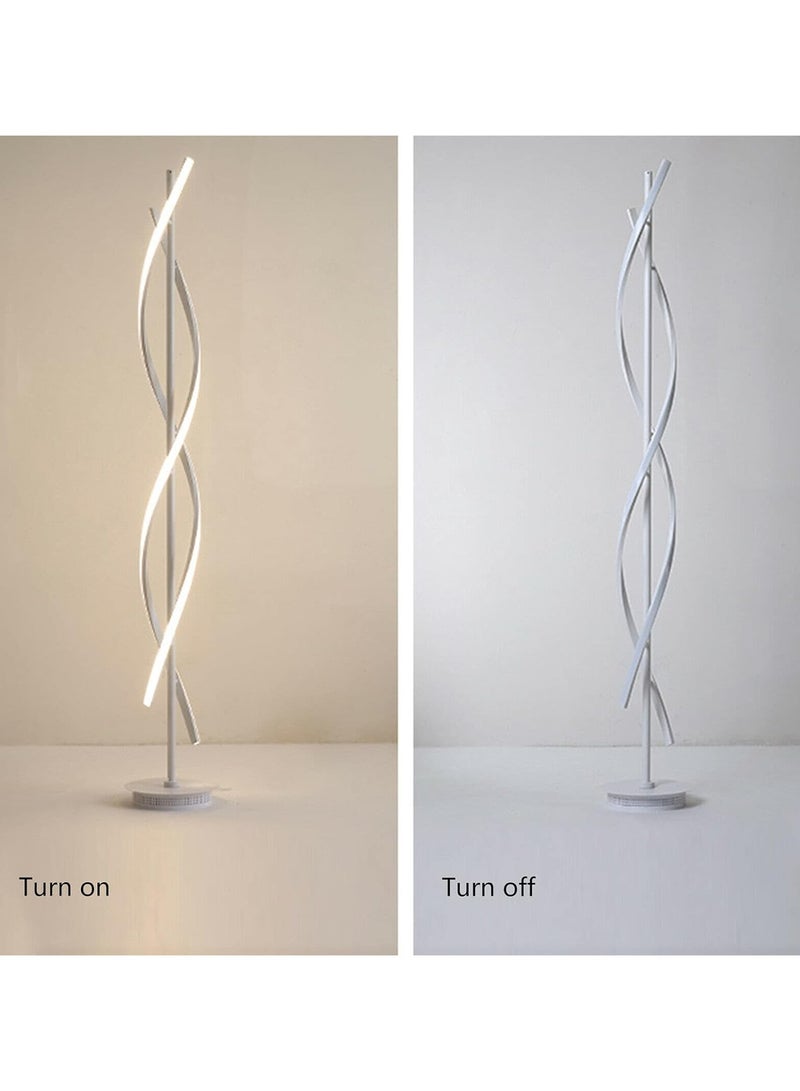 HOCC Creative Spiral LED DNA Floor Lamp White - Image 4