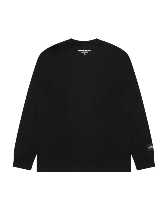AAPE AAPENOW moonface logo long sleeve tee