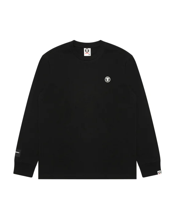 AAPE AAPENOW moonface logo long sleeve tee