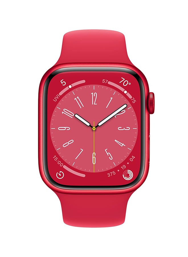Apple Renewed - Watch Series 8 GPS 45mm Red Aluminium Case With Sport Band Red - Image 2