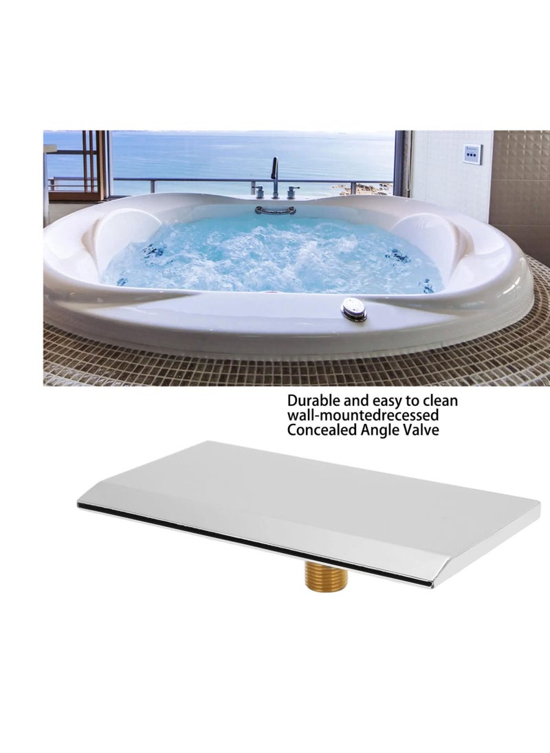 Captaintech 30cm Stainless Steel Waterfall Spillway Blade for Koi Fish Pond and Pool Fountain with Connector Hose Clamp and PTFE Tape  - Image 2
