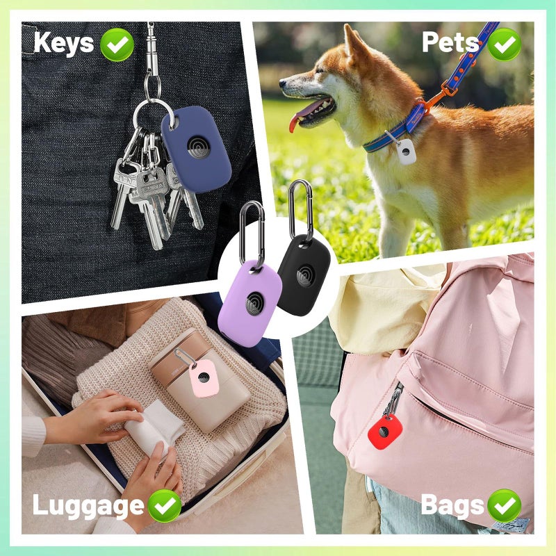 Purple Protective Case With Keyring For Life 360 2024 Tracker Travel Business Use - Image 3