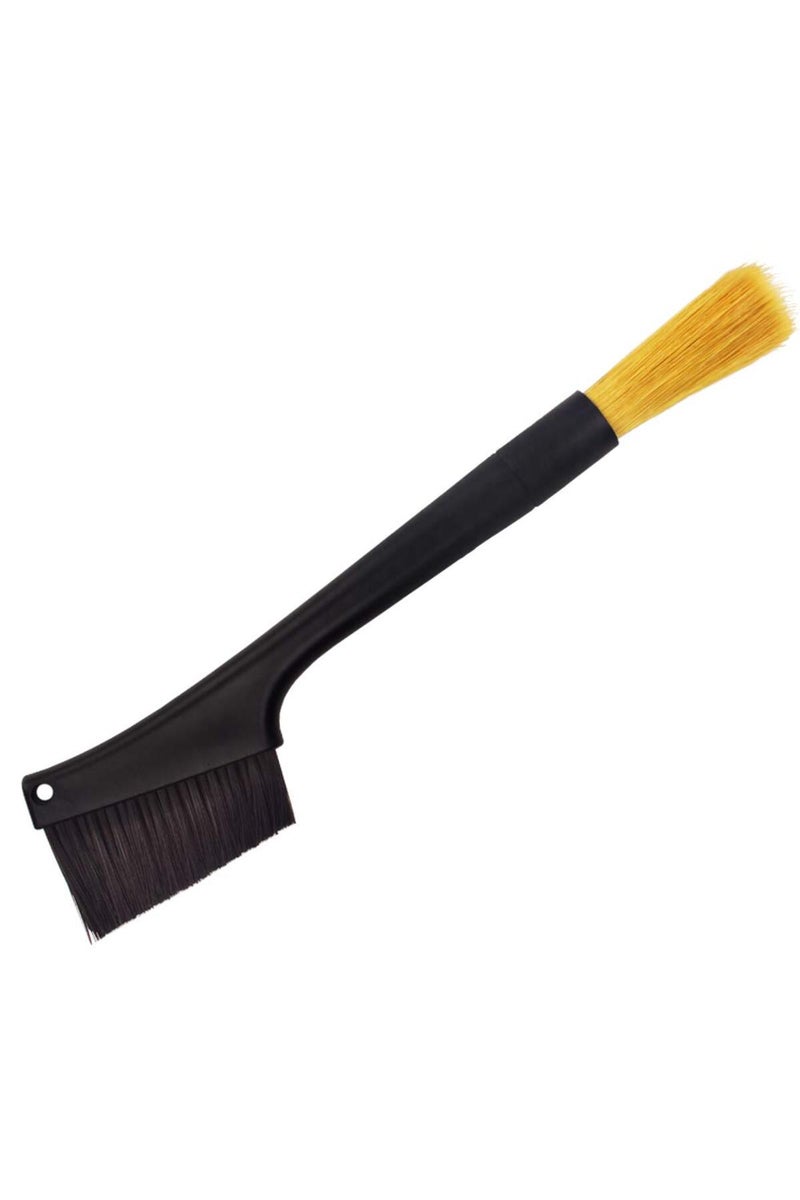 فرشاة تنظيف مطحنة القهوة السوداء - أداة تنظيف ماكينة الإسبريسو - قابلة للإزالة ومتعددة الاستخدامات