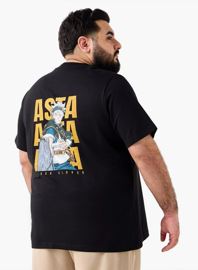 Maxim Men Regular Fit Crew Neck Short Sleeves Asta Print T shirt