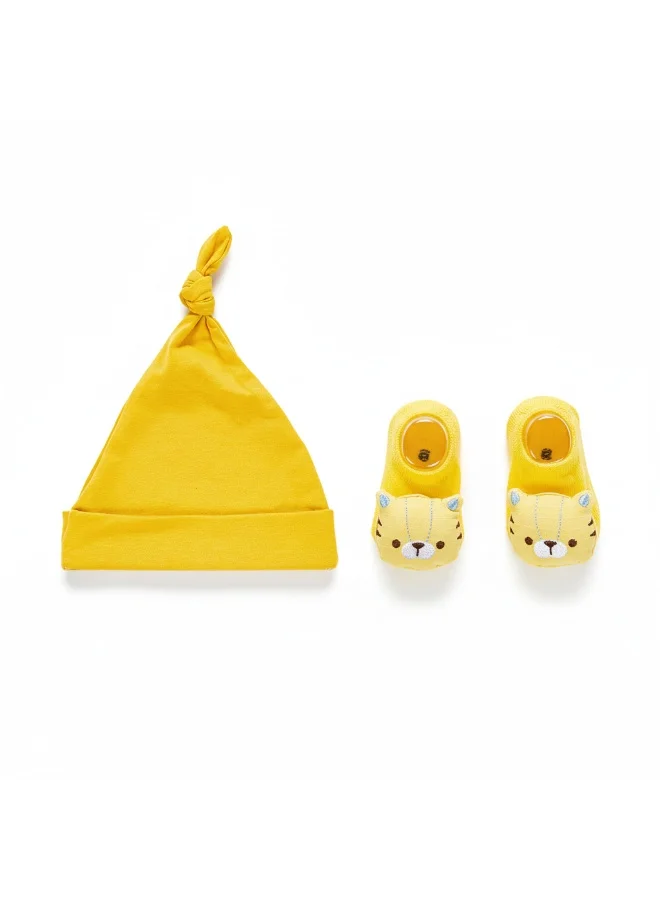 Bambimici Little Boss Baby Knot Hat & Puppy Socks Set