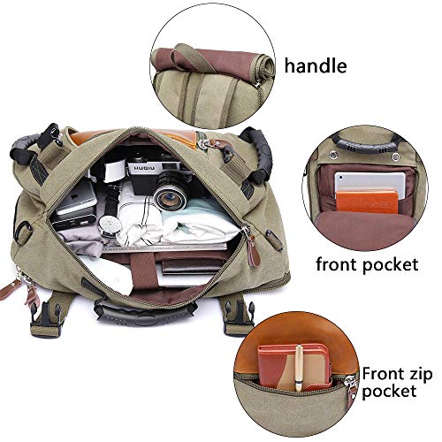 KAKA Travel Laptop Backpack, Green, 15.6-inch Laptop Compartment - Image 5