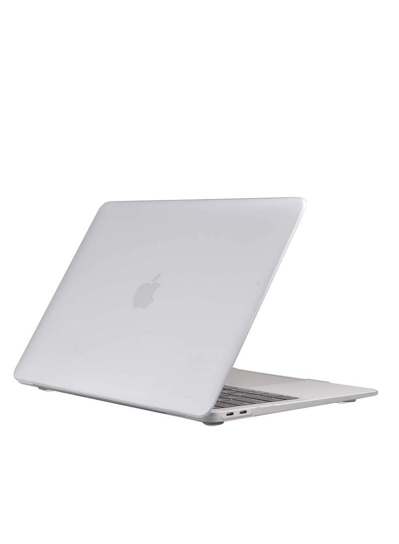 3 in 1 Rubberized Hard Case for MacBook Air 13.6 Inch 2022 M2 Chip A2681/2024 M3 Chip A3113/2025 M4 Chip A3240, Matte Hard Shell Cover & Keyboard Cover & Screen Protector, Frosted  Clear  - Image 3