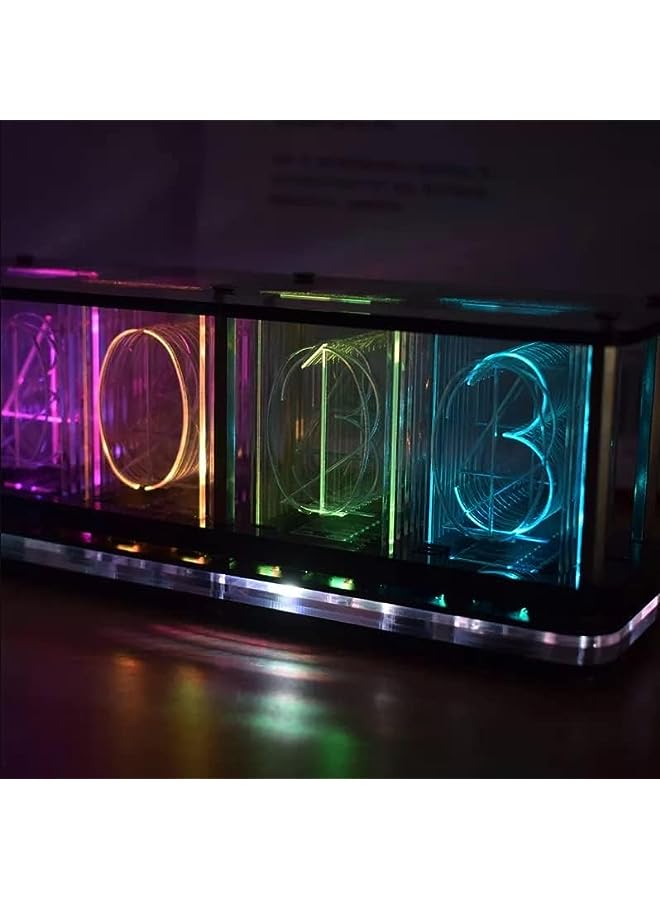 IAF Nixie Glow Tube Electronic Retro Table Clock - Image 2