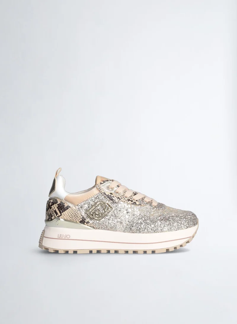 ليو جو Platform Sneakers with Glitter