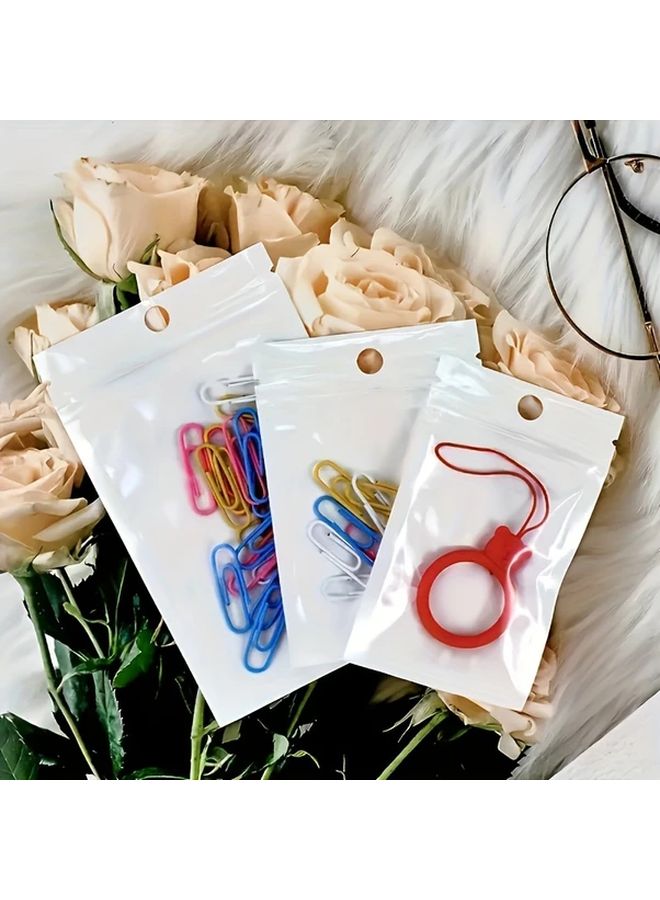 100 OPP White Self Sealing Jewelry Bags 4.13x5.91inch for Bracelet Necklace Gift Wrapping - Image 2