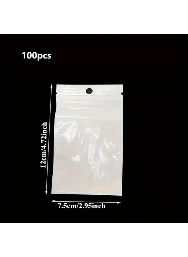100 OPP White Self Sealing Jewelry Bags 4.13x5.91inch for Bracelet Necklace Gift Wrapping - Image 5