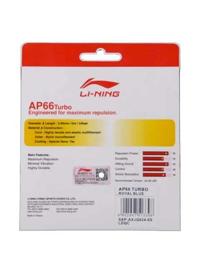 Li-Ning Ap-66 Turbo Badminton String - Royal Blue  - Image 2