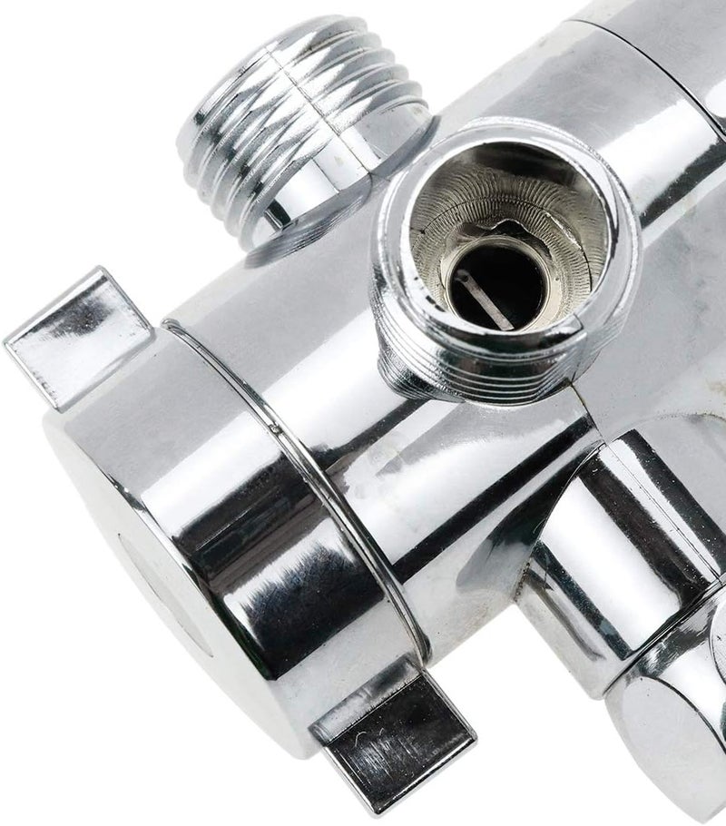 Sscon 3-Way Shower Arm Diverter Valve 1/2 Inch Universal ABS Plastic Showerhead Bracket for Bathroom 1 Pack - Image 4