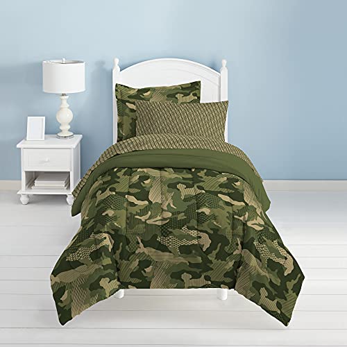 Dream Factory Boys Army Green Desert Camo Comforter Set, Multi, Twin - Image 2