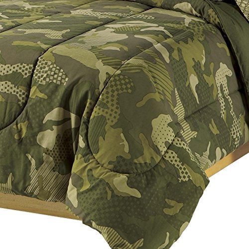 Dream Factory Boys Army Green Desert Camo Comforter Set, Multi, Twin - Image 3