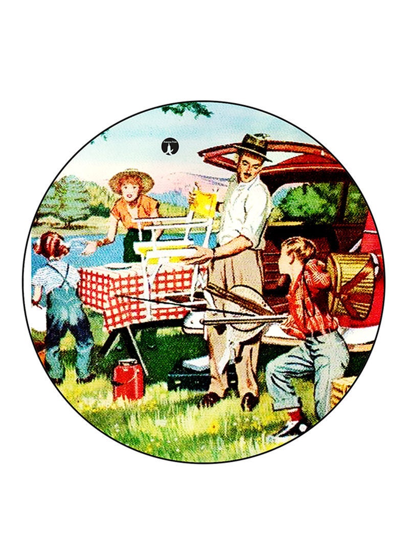 RKN Vintage Art Printed Fridge Magnet  Multicolour - Image 1