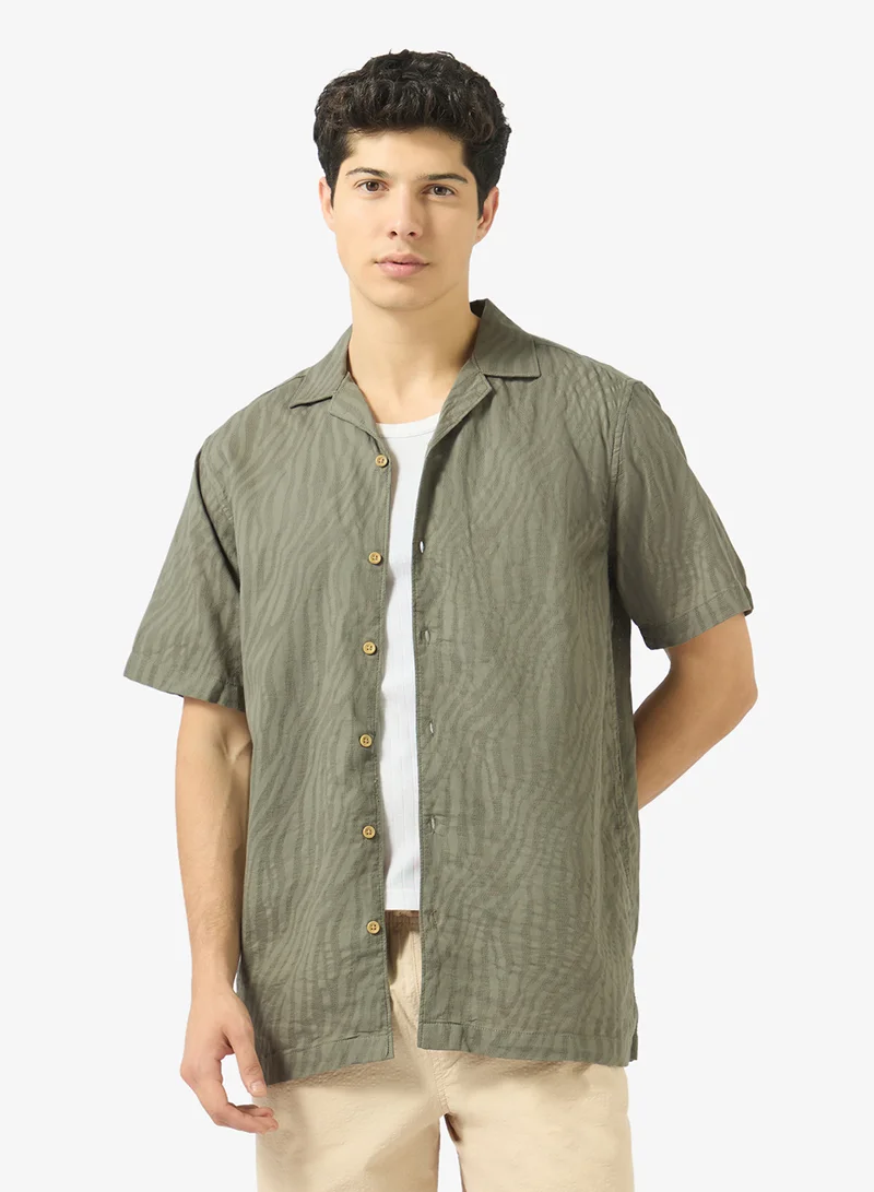 Ripples Mens Resort Collar Shirt