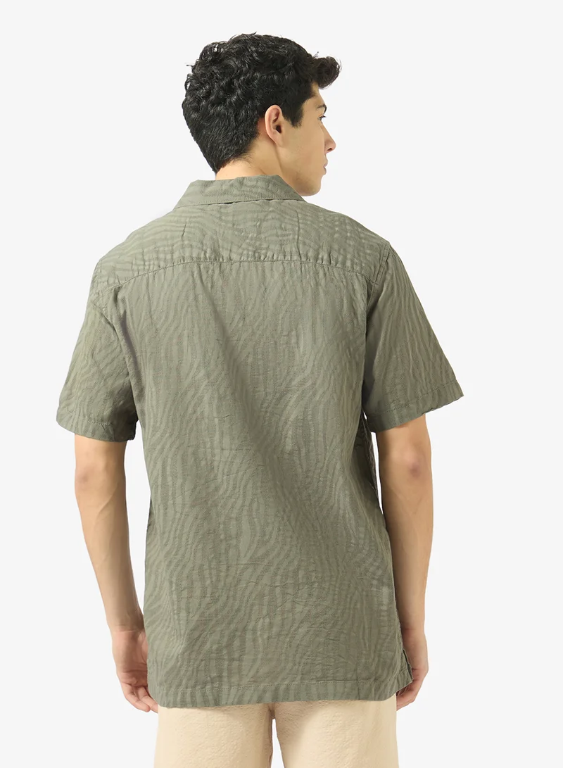 Ripples Mens Resort Collar Shirt