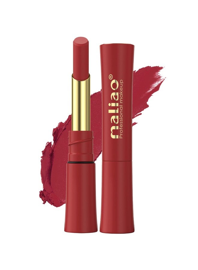 ماليو أحمر شفاه مالياو غير لامع - لا يترك أثراً، يدوم طويلاً، غني بالأصباغ، 3.5 غرام (اللون 09، متوسط) - Image 1