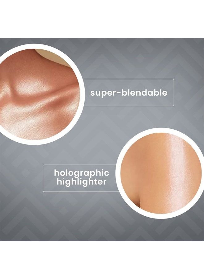 Ccolor Cosmetics - Holographic Face Highlighter, Cream Lavender Highlighter Makeup Stick, Highly Pigmented Face Highlighter, Blendable Shimmering Highlight, Prismatic Glow, Cruelty & Paraben-Free - Image 1