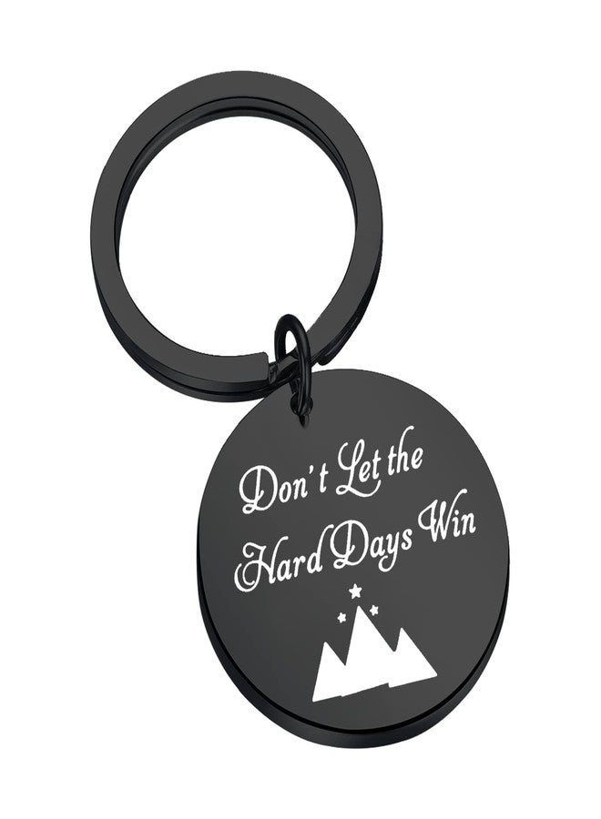 FAADBUK A Court of Thorns and Roses Inspired Gift Don’t Let The Hard Days Win ACOMAF ACOWAR Gift Inspirational Jewelry (Black) - Image 1