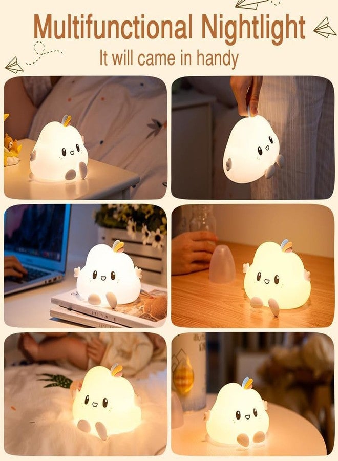 GITGRNTH Rechargeable Silicone Cloud Night Light for Kids | Color-Changing LED Changing Lamp |Adorable Room Decor & Gift for Toddlers, Teens, & Valentine's Day Present (Cloud, Regular), Multicolor - Image 3