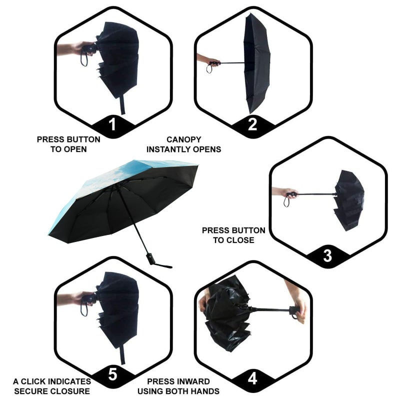 SY COMPACT Travel Umbrella Windproof Automatic Umbrellas Small Compact UV Sun Protection Factory Outlet Umbrella - Image 3