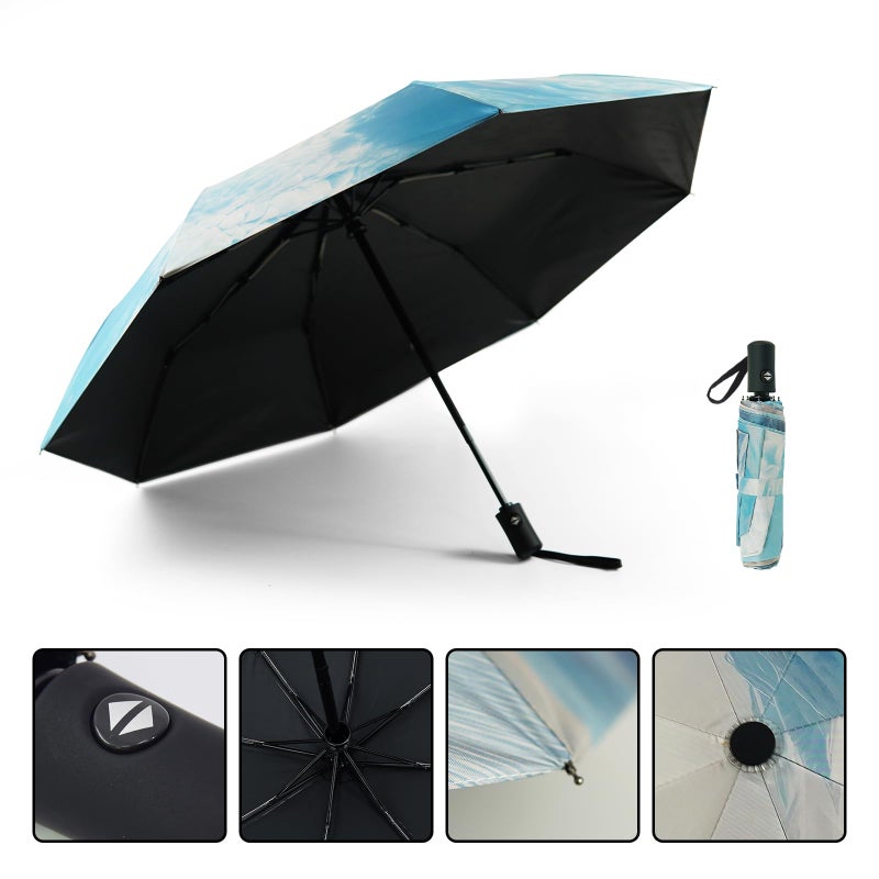 SY COMPACT Travel Umbrella Windproof Automatic Umbrellas Small Compact UV Sun Protection Factory Outlet Umbrella - Image 5