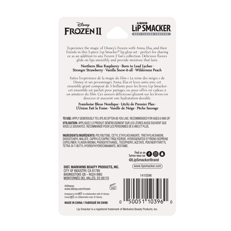 Lip Smacker Disney Frozen 2 Liquid Flavored Lip Balm Party Pack | Dry Lips | For Kids, Men, Women | Stocking Stuffer | Christmas Gift, Set of 5 - Image 3