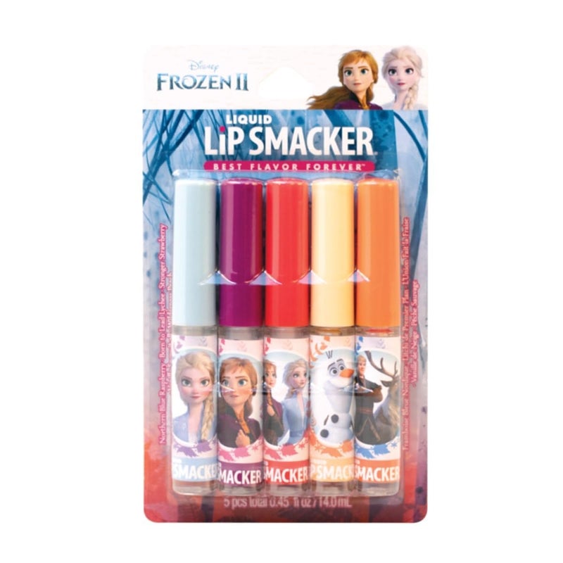 Lip Smacker Disney Frozen 2 Liquid Flavored Lip Balm Party Pack | Dry Lips | For Kids, Men, Women | Stocking Stuffer | Christmas Gift, Set of 5 - Image 1