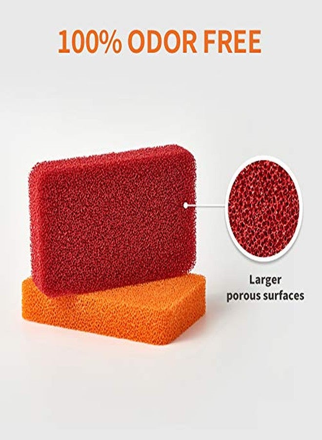 Liflicon Heavy Duty Silicone Sponges - Kitchen and Bathroom Cleaning Scrubber for Dish Washing - Image 3