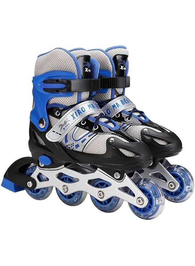 Adjustable Comfort Roller Skates With Led Light Up Front Wheel, Inline Skates Size 31 -34  - Image 1