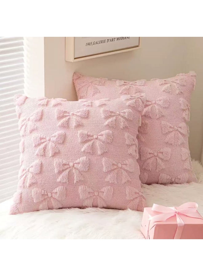 4 pcs Pillow Cover Sofa Decoration Butterfly Knot Embroidery Jacquard Pillowcase Use For Sofa Bedhead Decoration Supplies - Image 4