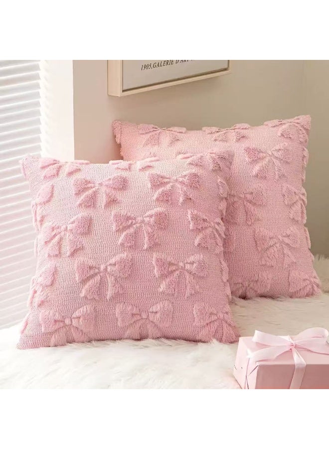4 pcs Pillow Cover Sofa Decoration Butterfly Knot Embroidery Jacquard Pillowcase Use For Sofa Bedhead Decoration Supplies - Image 3