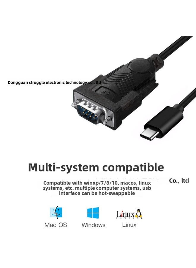 Ft232rl Usb Typec Rs232 DB9 Male And Female Serial Port Line Usb To Serial Port Line Female Head Rs232-Color:USB To DB9 - Image 4