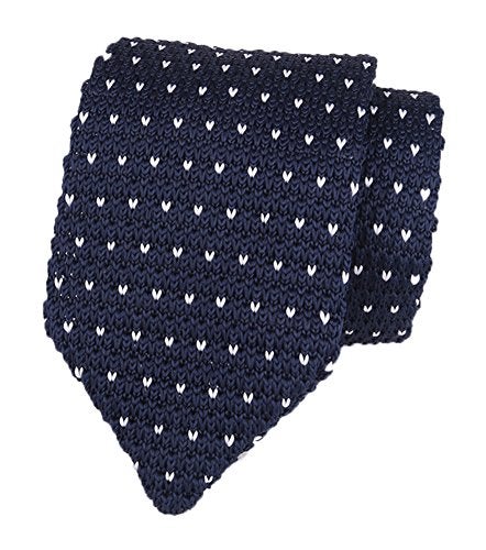 Ctskyte Men's Boy Navy Blue Silk Ties Sweat Heart Pattern Eco-friendly Necktie 58 Inches - Image 5