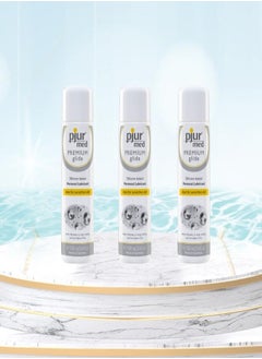 pjur med 3-Piece Premium Glide Silicone Based Personal Lubricant  - Image 2