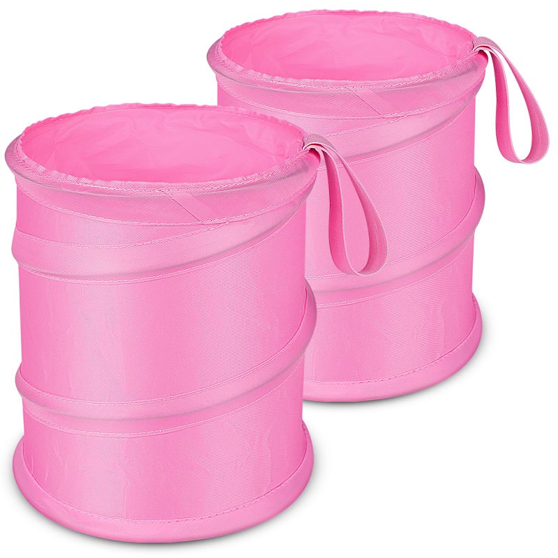 Kincown Car Trash Can 2 Packs Mini Car Garbage Can Collapsible Trash Bin - Image 3