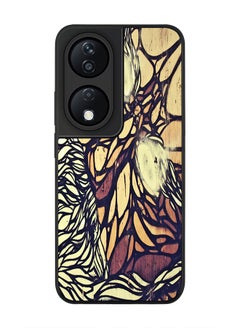 Stylizedd Rugged Black Edge Case for Honor X7b, Slim fit Soft Case Flexible Rubber Edges Anti Drop TPU Gel Thin Cover -  Wise Graffitti  - Image 1