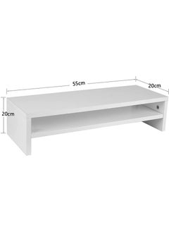 Mahmayi Mahmayi White MSR-WHT Monitor Stand Riser for Laptop Computer/TV/PC/Printer, Multifunctional Systems  - Image 3