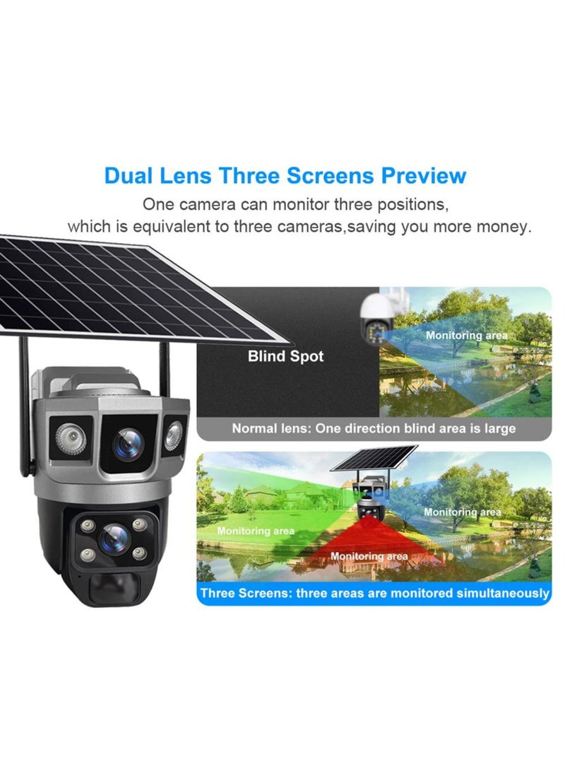 Milatech 6K 12MP Solar WiFi Dual Lens Outdoor IP Camera PIR Detection Waterproof Security Cam - Image 4