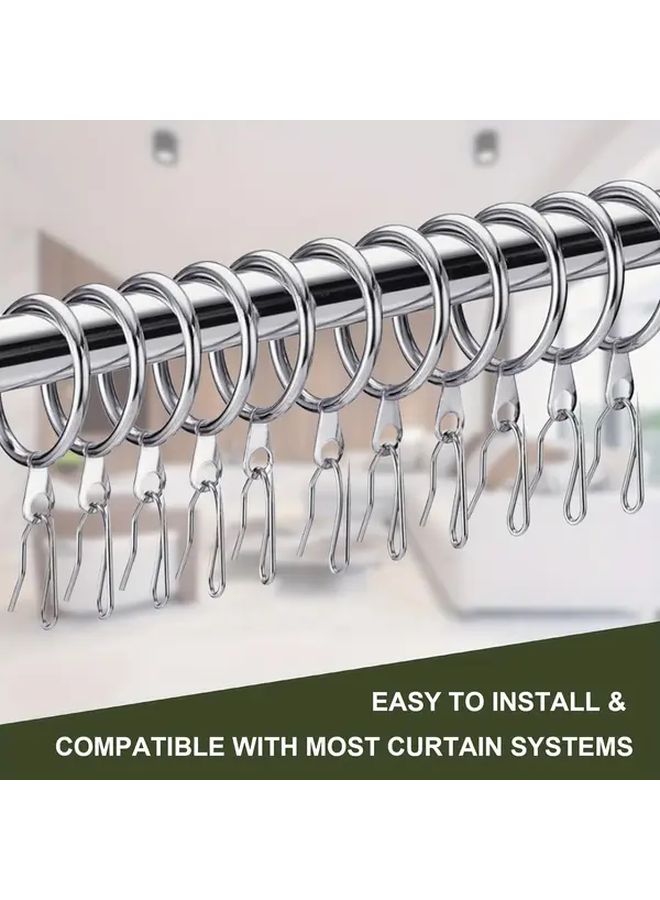 Modern Heavy Duty Rustproof Metal Curtain Hooks 60PCS For Pleated Tape Curtains Windows Doors Showers - Image 5