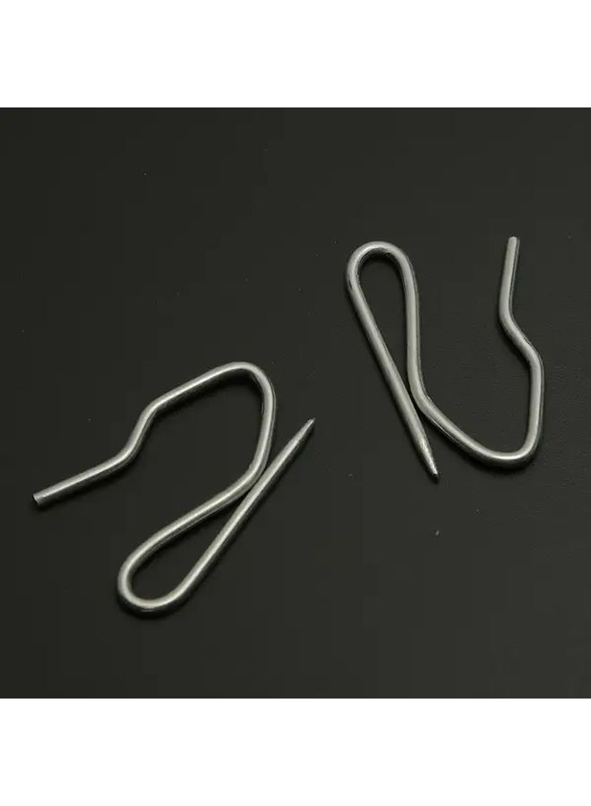Modern Heavy Duty Rustproof Metal Curtain Hooks 60PCS For Pleated Tape Curtains Windows Doors Showers - Image 1