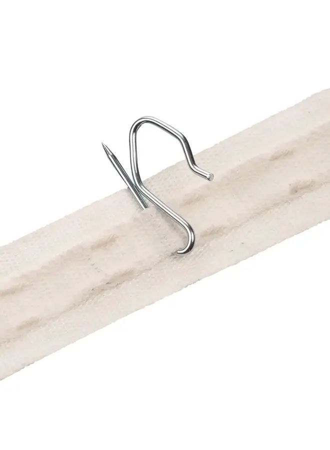 Modern Heavy Duty Rustproof Metal Curtain Hooks 60PCS For Pleated Tape Curtains Windows Doors Showers - Image 2